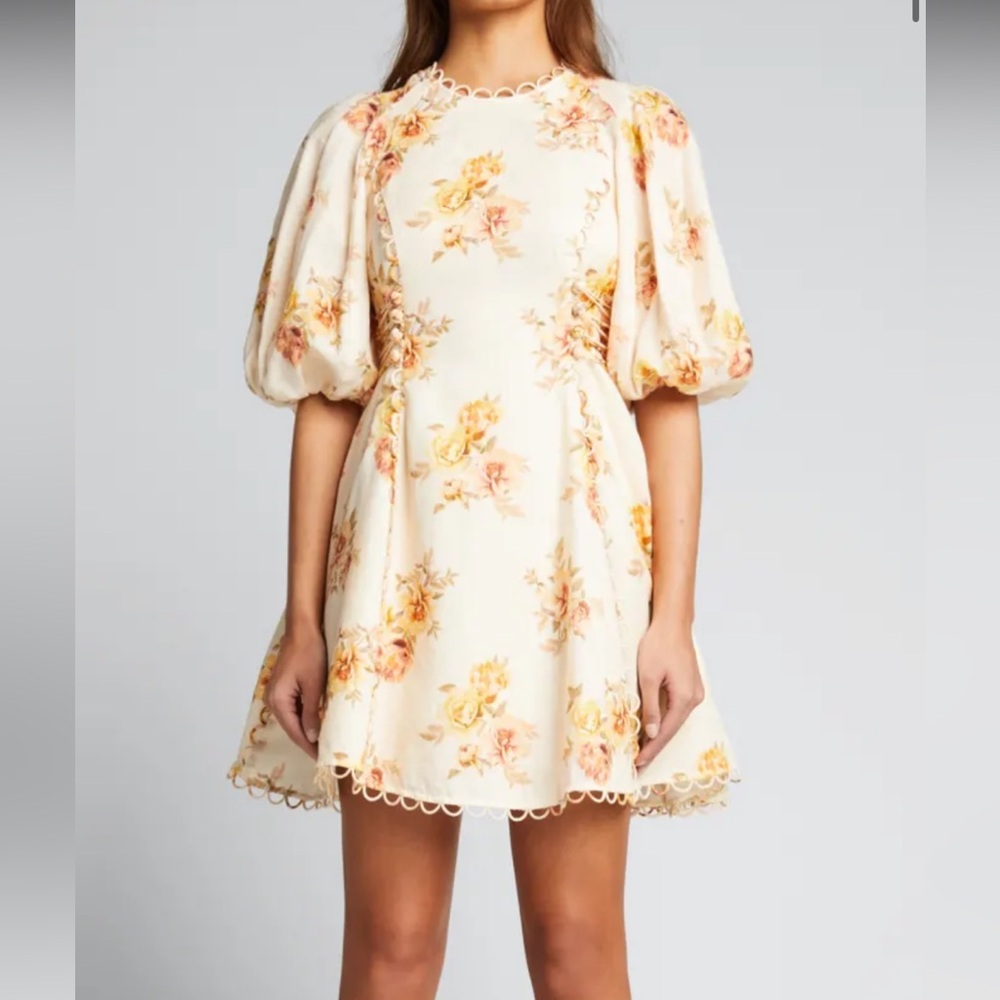 Zimmermann Rosa floral laced mini dress